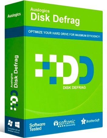 Логотип программы Дефрагментатор Auslogics Disk Defrag Pro 12.0.1.0 by elchupacabra