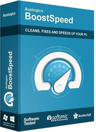 Логотип программы Оптимизация Windows Auslogics BoostSpeed 14.0.1.0 by Dodakaedr