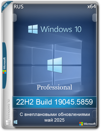 Windows 10 Pro 22H2 Build 19045.5859 Update 2025-05-28