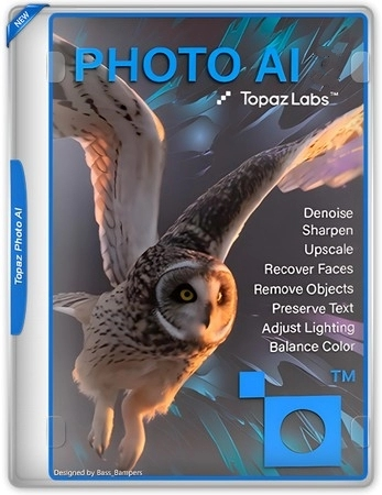 Логотип программы Исправление фотоснимков Topaz Photo AI Pro 4.0.0