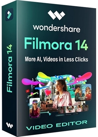 Логотип программы Редактор видео Wondershare Filmora 14.9.3.14445