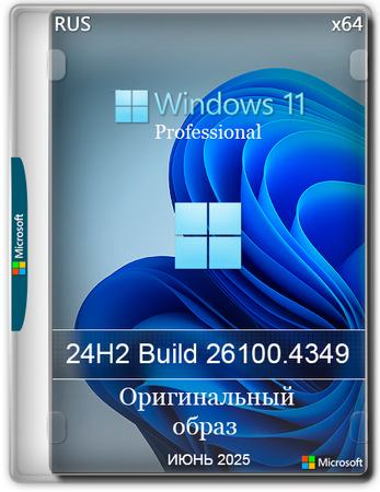 Windows 11 Pro 24H2 Build 26100.4349 Full Июнь 2025