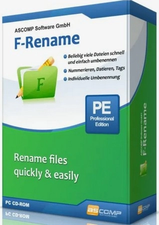 Логотип программы Переименование файлов ASCOMP F-Rename Pro 2.110 by elchupacabra