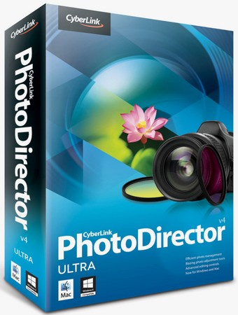 Логотип программы Редактор фото CyberLink PhotoDirector Ultra 16.6.1915.0 by FS Portables