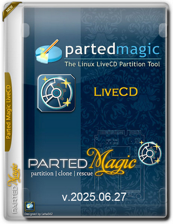 Логотип программы Загрузочный диск Parted Magic 2025.06.27