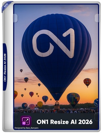 Логотип программы Увеличение фото ON1 Resize AI 2026 20.0.0.17231 by FC Portables