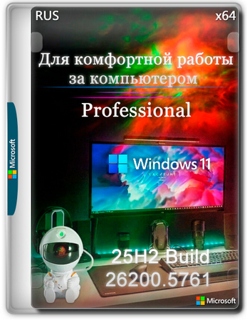 Логотип программы Сборка Windows 11 25H2 Pro Build 26200.5761
