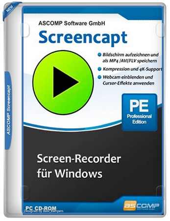 Запись экрана ASCOMP Screencapt 2.004