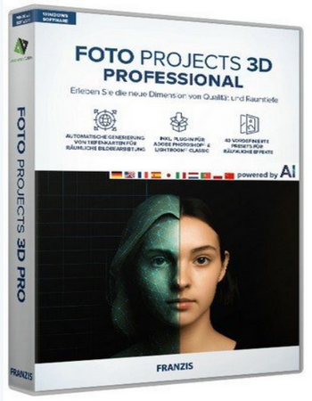 Логотип программы Фоторедактор FOTO projects 3D professional 1.12.04285 by FC Portables