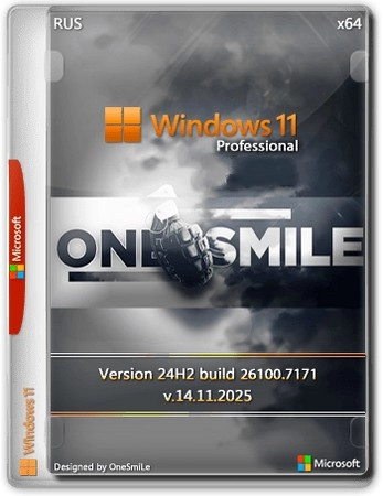Логотип программы Windows 11 Pro by OneSmiLe 24H2 build 26100.7171