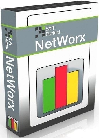 Логотип программы Учет интернет трафика SoftPerfect NetWorx 26.1 by KpoJIuK