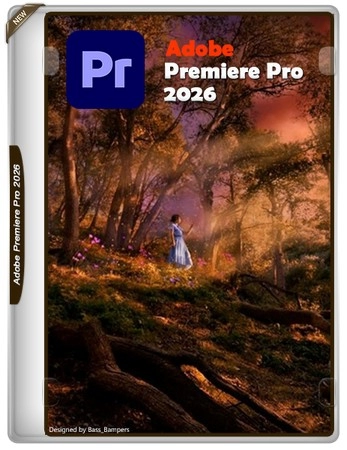 Логотип программы Видеомонтаж Adobe Premiere Pro 2026 26.0.0.72 by KpoJIuK