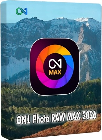 Логотип программы Плагин для фотошоп ON1 Photo RAW MAX 2026 2 20.2.1.17865 + Creative Pack