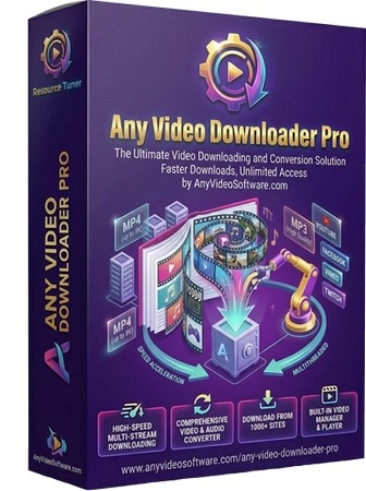 Логотип программы Загрузчик видео Any Video Downloader Pro 10.3.2