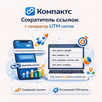 Создание коротких ссылок Компактс 2.0