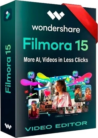 Логотип программы Редактор видео Wondershare Filmora 15.6.4.20299