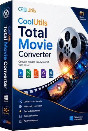 Логотип программы CoolUtils Total Movie Converter 4.1.0.85 Portable by 7997