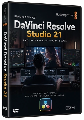 Логотип программы Видеоредактор Blackmagic Design DaVinci Resolve Studio 21.0.2 Build 4 RePack by KpoJIuK