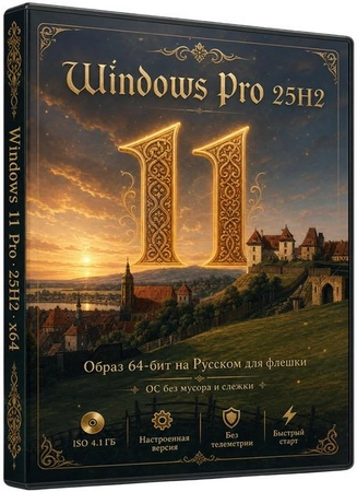 Windows 11 Pro с оптимизацией 25H2 Build 26200.8655 by Rsload