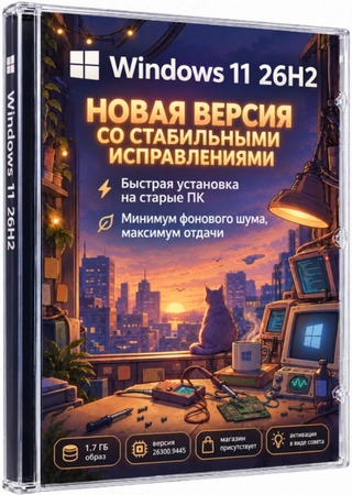 Windows 11 со стабильными исправлениями 26H2 Pro 26300.9445